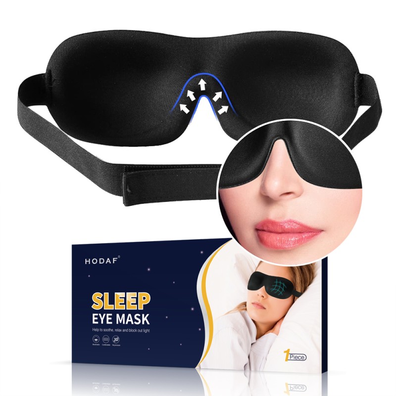 Sleep Eye Mask Supplier - 3D Blackout Adjustable Contoured