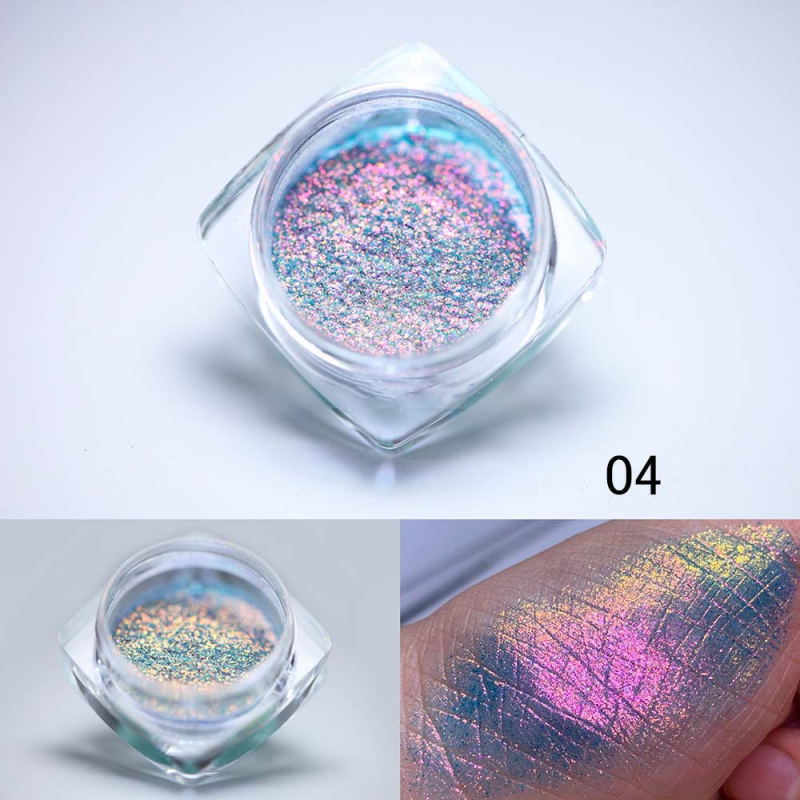 Chameleon Nail Powder Manufacturer - Wholesale Iridescent Neon Color-Changing Aurora Powder