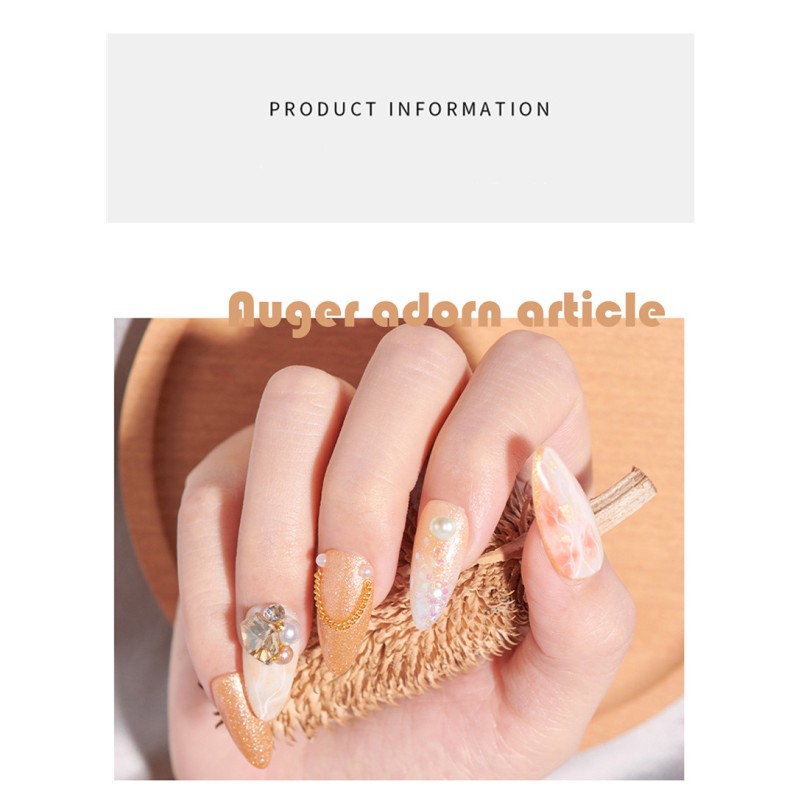 Nail Art Decals Set Factory - Best Sale 6 Designs Diamond Jewelry 3D 12 Grid Mix Rhinestone