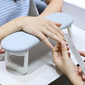 Manicure Hand Pillow Supplier - Soft PU Leather Salon Arm Rest Nail Tools