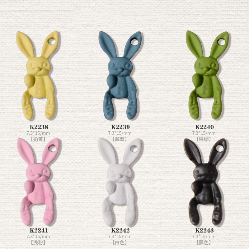 Children Nail Sticker Manufacturer - Hot Design 2pcs/Bag Lovely Rabbit Anime Decoration