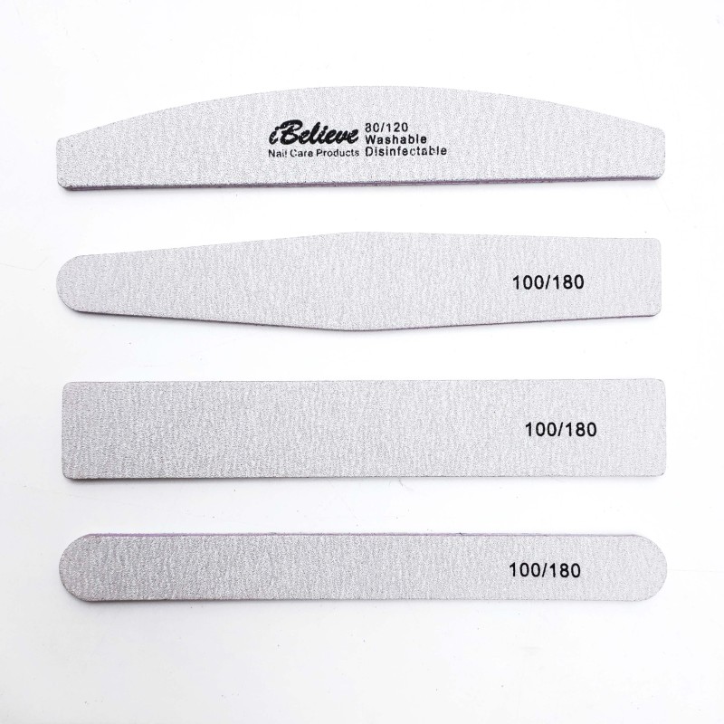 Disposable Nail File Supplier - High Quality Double Side 100/180 Grit for Home Salon Use