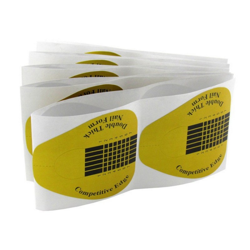 Clear Nail Forms Supplier - Reusable Paper Gold Price for Acrylic Nails Extension Tips