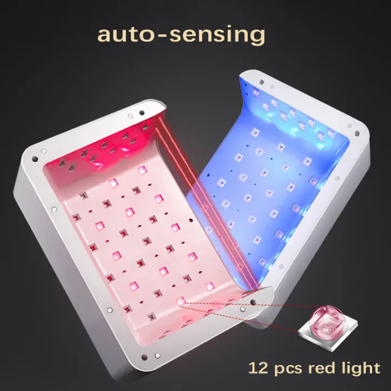 UV LED Nail Lamp Factory - 2025 New Arrival Super Large Two Hands Cordless Rechargeable Pro