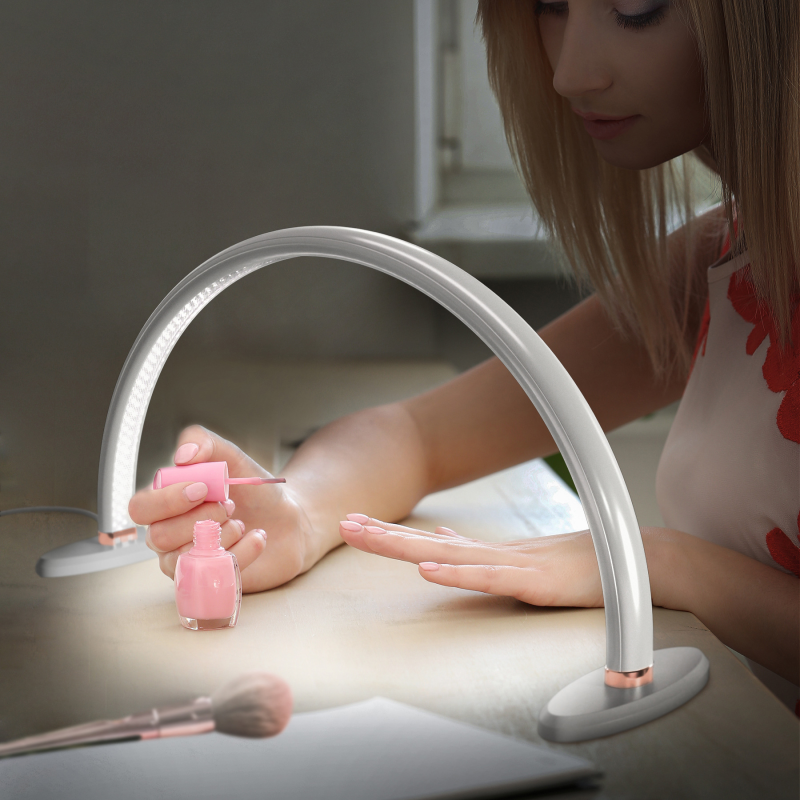 Half-Moon LED Arch Lamp Supplier - Newest Mini Medium Big Three-Color Infinitely Table Lamp