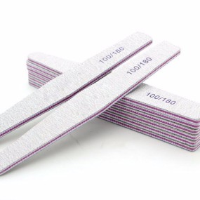 Zebra Nail File Manufacturer - OEM Custom Printed 180/240 Grit Disposable Double Side