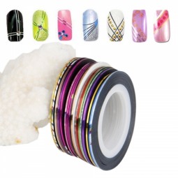 Nail Art Striping Tape Supplier - Popular Difference Color DIY Tips Stickers Tools