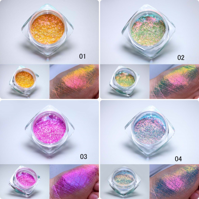 Chameleon Nail Powder Manufacturer - Wholesale Iridescent Neon Color-Changing Aurora Powder