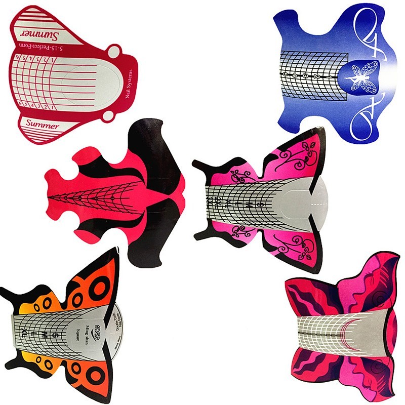 Paper Nail Form Manufacturer - Oem 500pcs Print logo Free Private Label Manufacturer