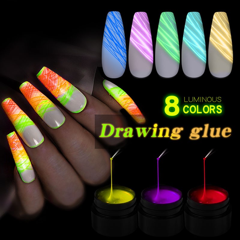 Luminous Nail Gel Supplier - Hot Sale DIY Drawing Luminescent Fashion Spider Color Gel