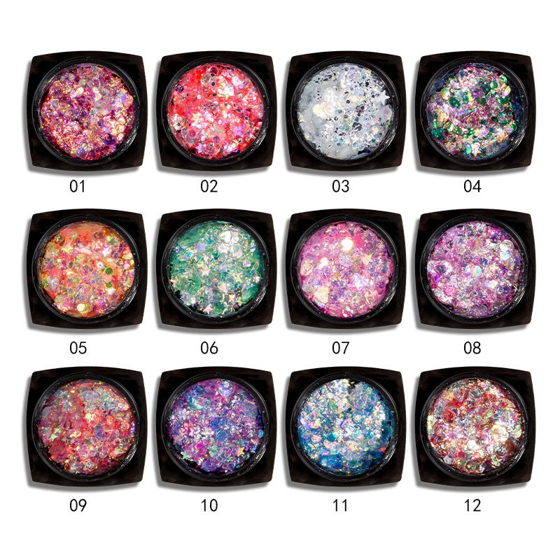 Nail Sequins Stickers Manufacturer - New Style Glitter Irregular Shine Decals for Manicure