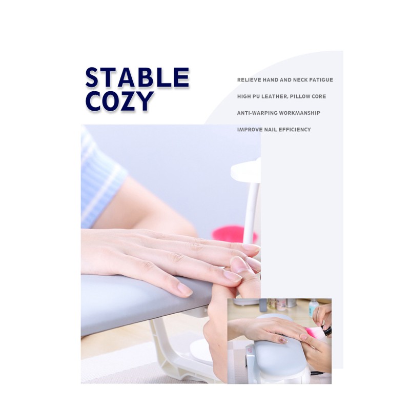 Manicure Hand Pillow Supplier - Soft PU Leather Salon Arm Rest Nail Tools