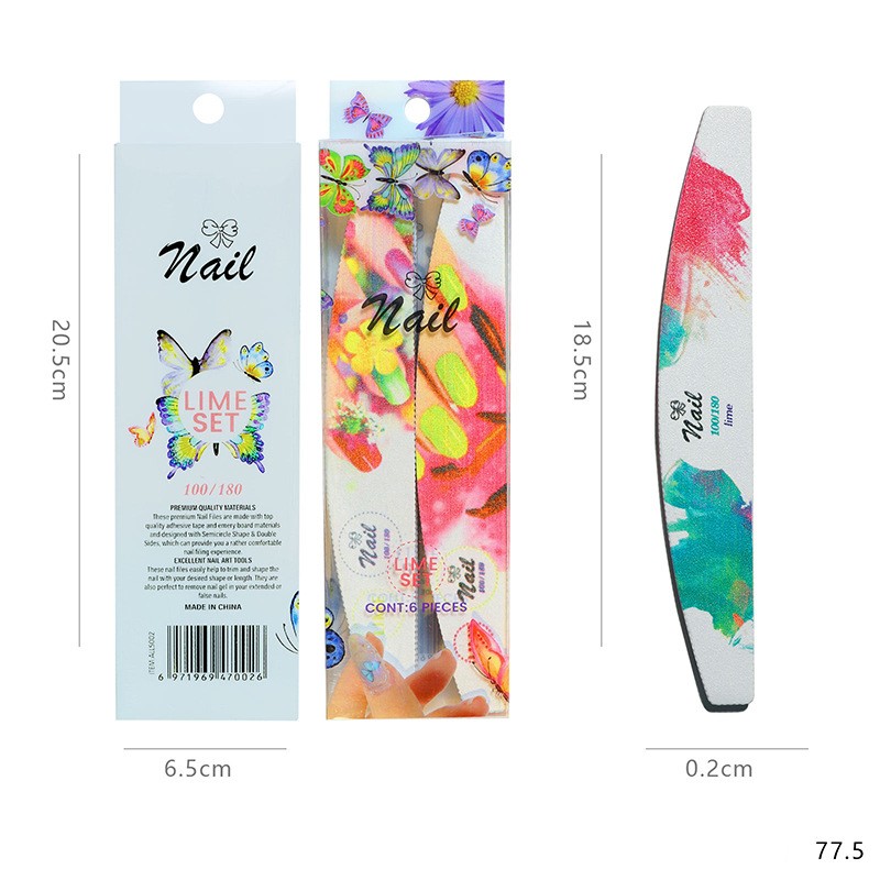Nail File Kit Supplier - Wholesale Double Side 100#/180# Personalized EVA Cute Set