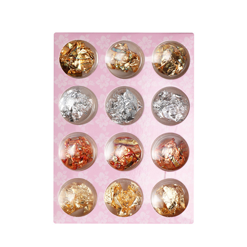 Nail Art Kit Supplier - DIY with ABS Aluminium Dotting Pen Foil Sticker Brushes Set