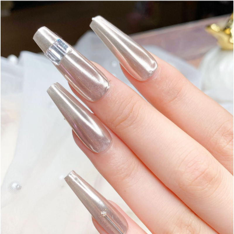 Chrome Nail Powder Supplier - Manicure Salon 0.5g/jar Solid Mirror Polish Powder Finest