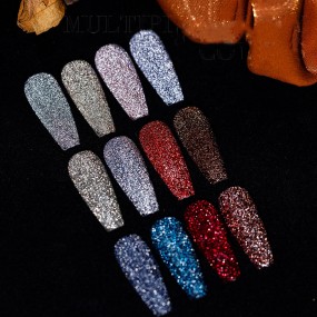 UV Led Nail Gel Polish Factory - Wholesale New Designs Non Toxic Disco Shiny Reflection