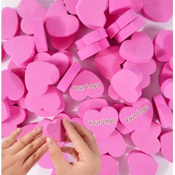 Mini Nail File Factory - Pink Heart Shape 100/180 Double Sided Custom Logo Manicure Tool