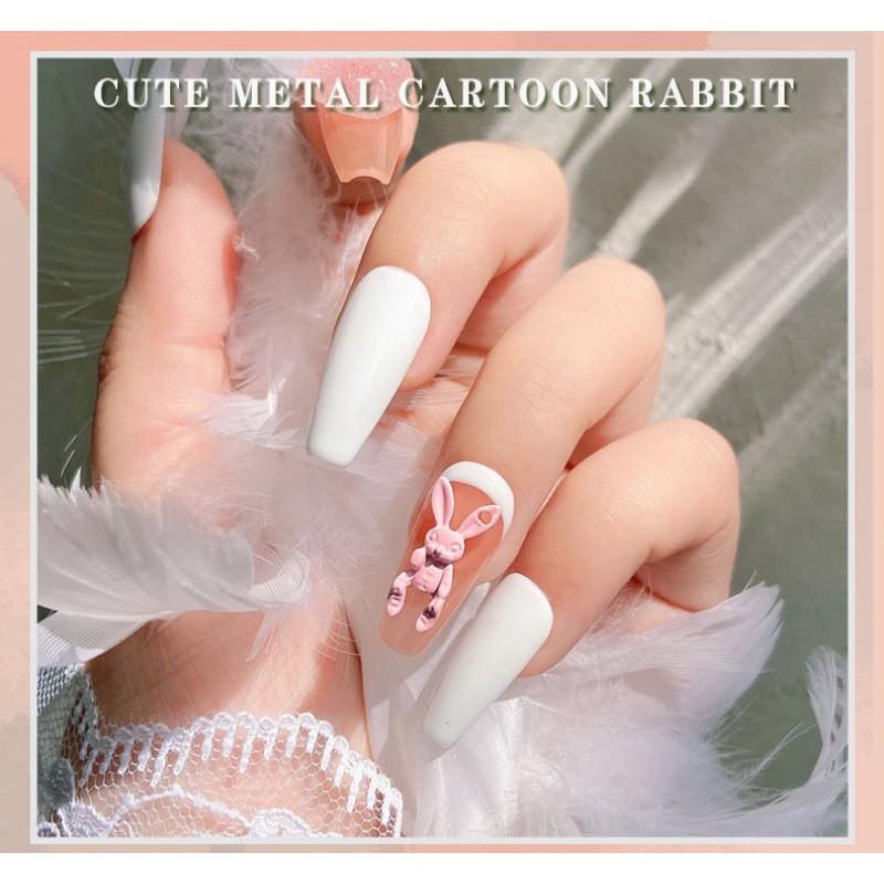 Children Nail Sticker Manufacturer - Hot Design 2pcs/Bag Lovely Rabbit Anime Decoration