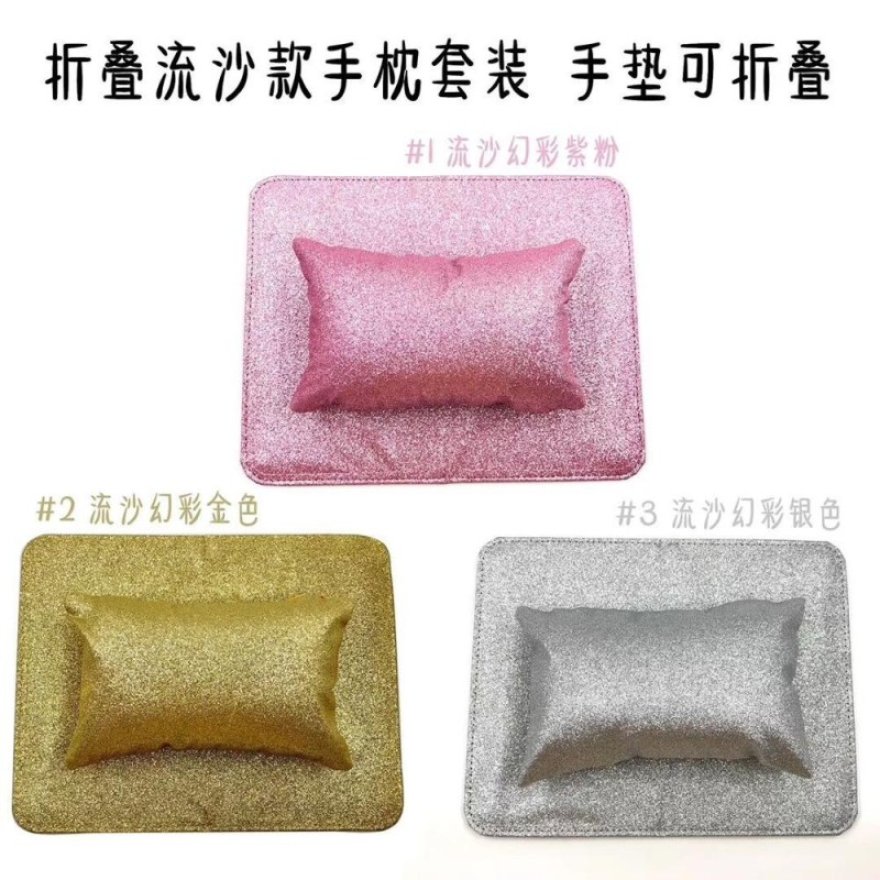 Nail Art Arm Rest Set Manufacturer - Hand Cushion Pillow and Pad Shinny Mat Set for Salon