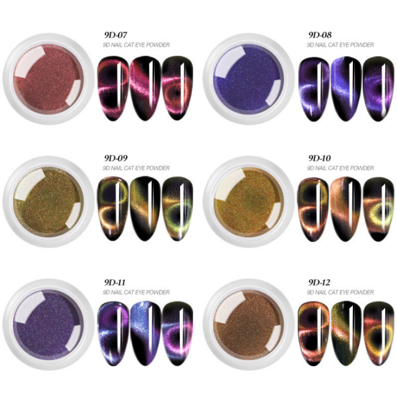 Cat Eye Nail Powder Factory - 5D/9D Chameleon Magnetic Long Lasting for Nail Salon