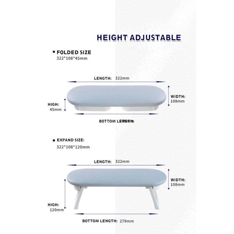 Manicure Hand Pillow Supplier - Soft PU Leather Salon Arm Rest Nail Tools