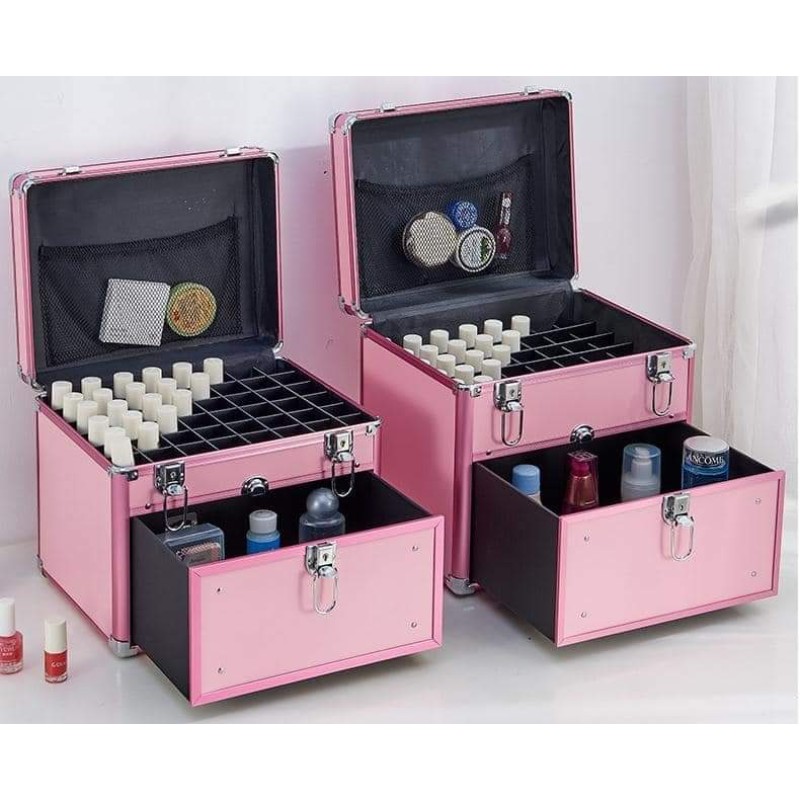Portable Nail Tool Box Supplier - New Arrival Stylish Gel Polish Kit Box with Large Capacity