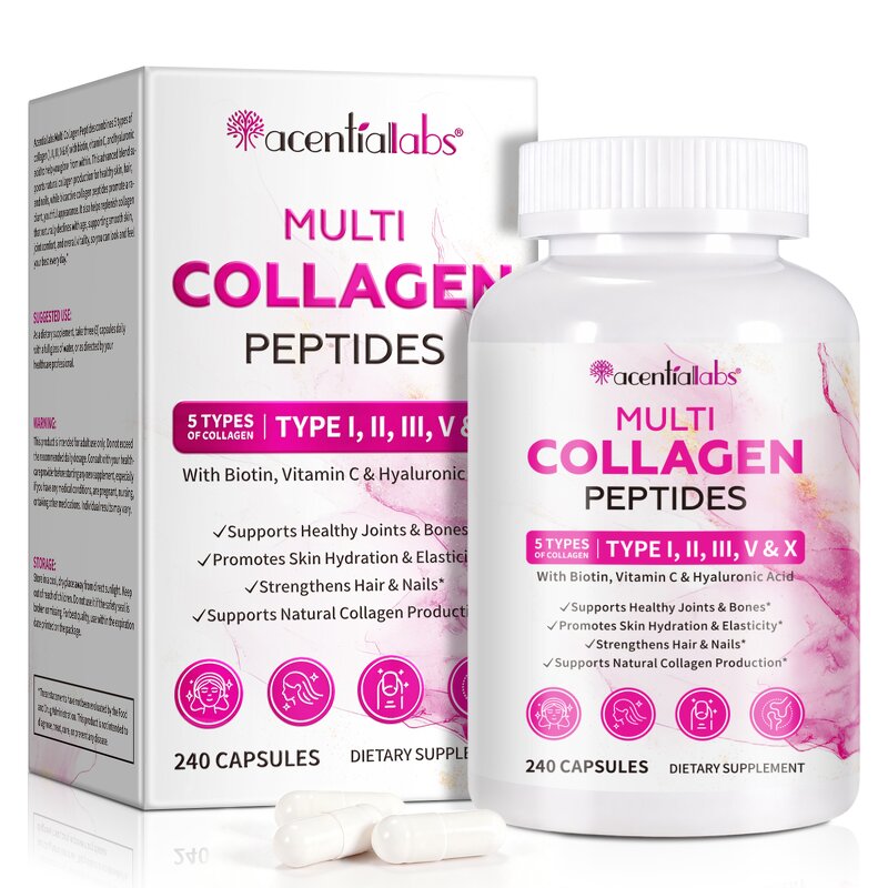 Collagen Peptides Capsules Manufacturer - Grass-Fed Multi Collagen Supplement for Women