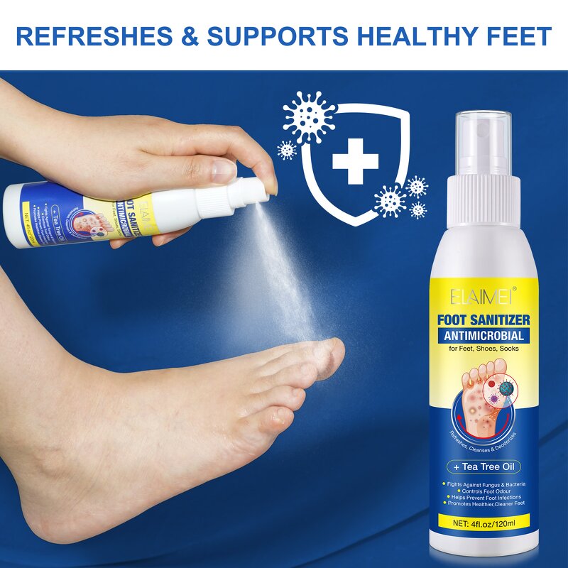 Tea Tree Oil Foot Spray Manufacturer - 120ml Natural Organic Deodorizer & Antimicrobial Sanitizer