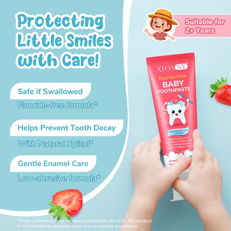 Baby Toothpaste Manufacturer - Fluoride-Free Natural Herbal Formula for Enamel Care & Whitening