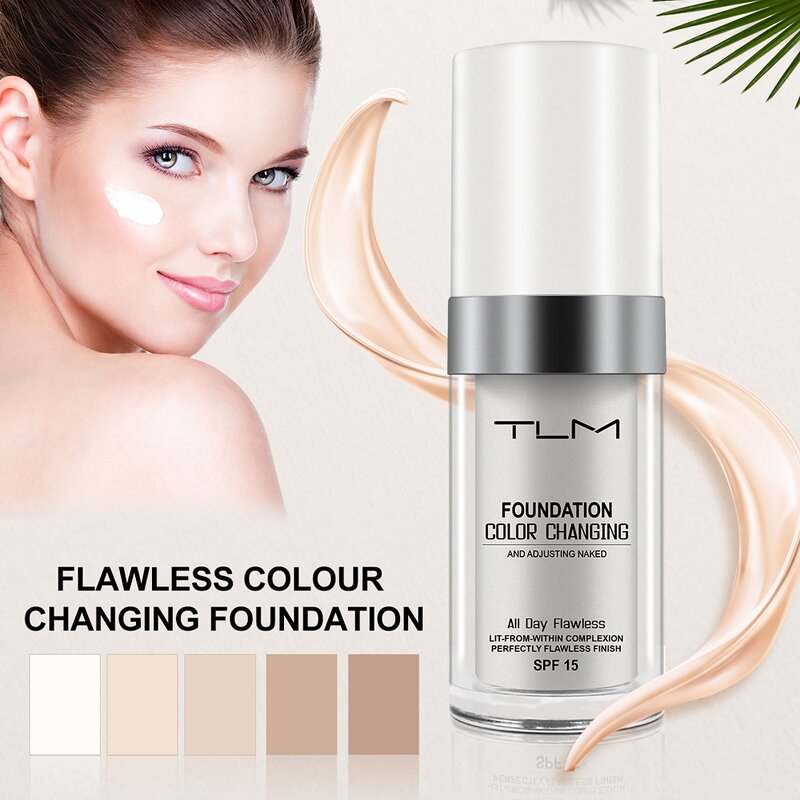 Color Changing Foundation Manufacturer - SPF 15 Sunscreen, 30ml, Deep Hydration & Full Coverage