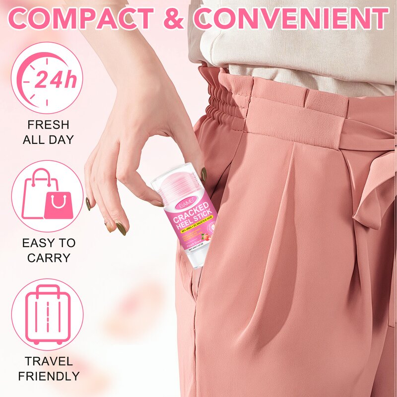 Peach Scent Cracked Heel Balm Stick Manufacturer - Deep Moisturizing & Callus Remover for Dry Skin