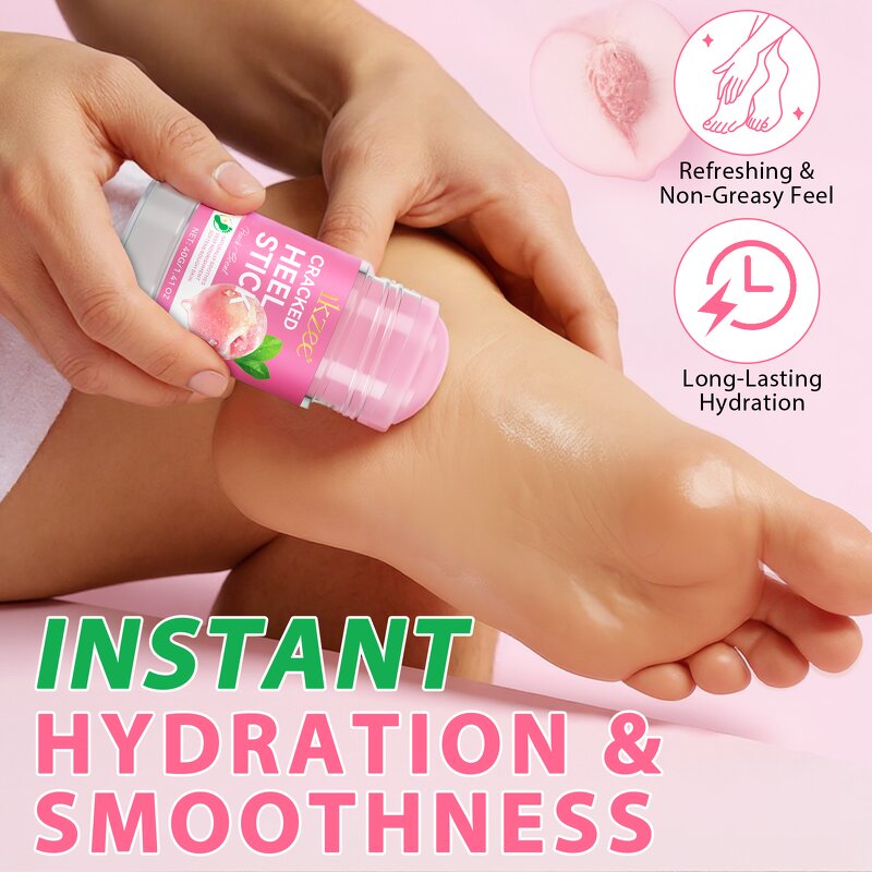 IKZEE Manufacturer - 40g Peach Flavor Cracked Heel Stick with Urea & Salicylic Acid
