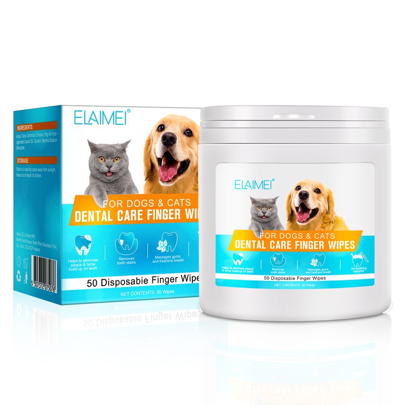 Pet Cleaning Wipes Manufacturer - Dental Care Finger Wipes for Dogs and Cats