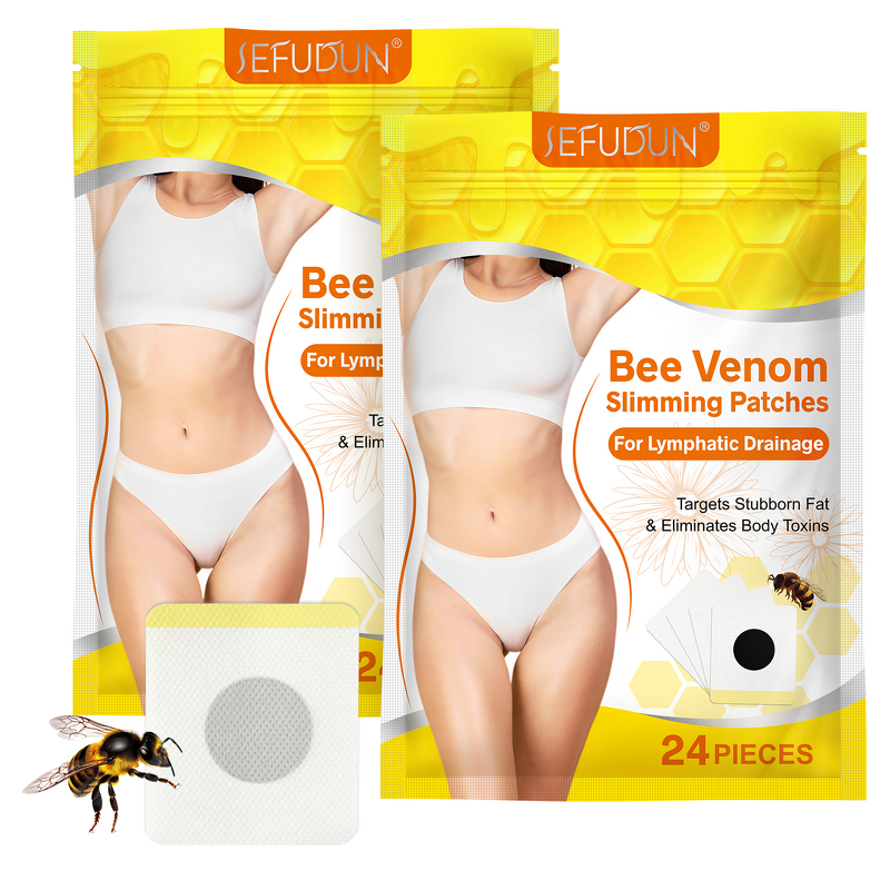 Bee Venom Slimming Patches Manufacturer - 24-Pack for Stubborn Fat & Lymphatic Drainage