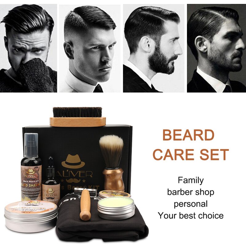 Beard Grooming Kit Manufacturer - Trimming & Growth Gift Set for Men