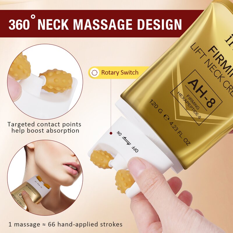 Neck Cream Manufacturer - Private Label Firming Lift Cream with Roller for Hydration