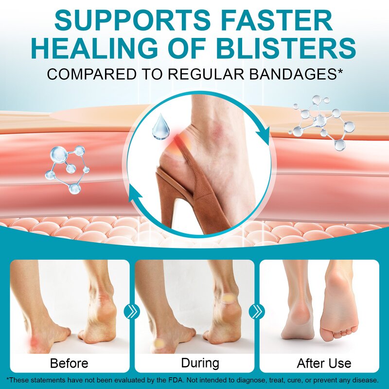 Hydrocolloid Gel Blister Bandages Manufacturer - Waterproof Adhesive Pads for Feet & Heels