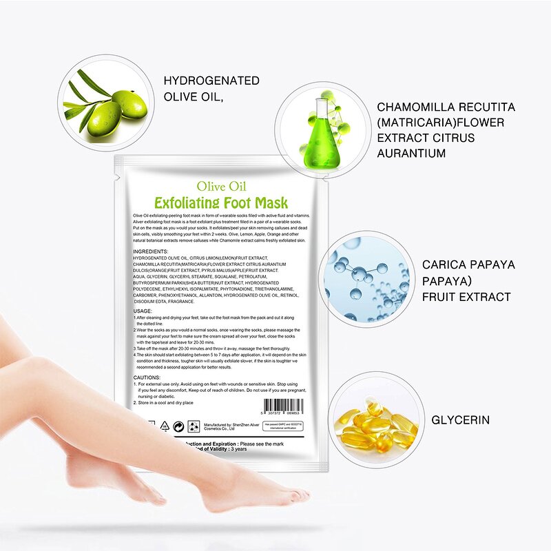 Foot Peel Mask Manufacturer - Exfoliating Treatment for Callus & Rough Heels