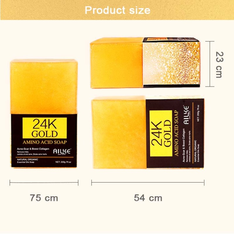 Gold Soap Supplier - OEM Organic 24K Whitening Amino Acid