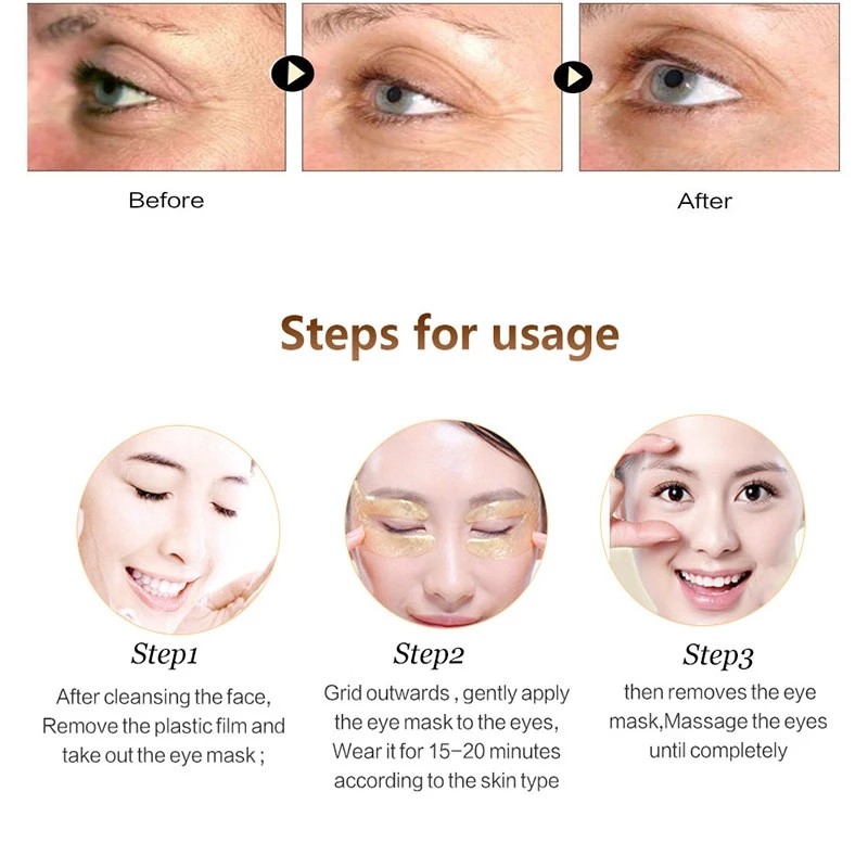 Gold Eye Mask Supplier - Hot Selling 24K Collagen Sheet