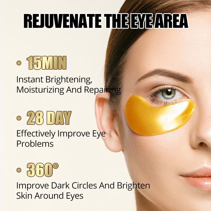 Gold Eye Gel Patches Factory - Custom 24K Anti-Wrinkle Snail