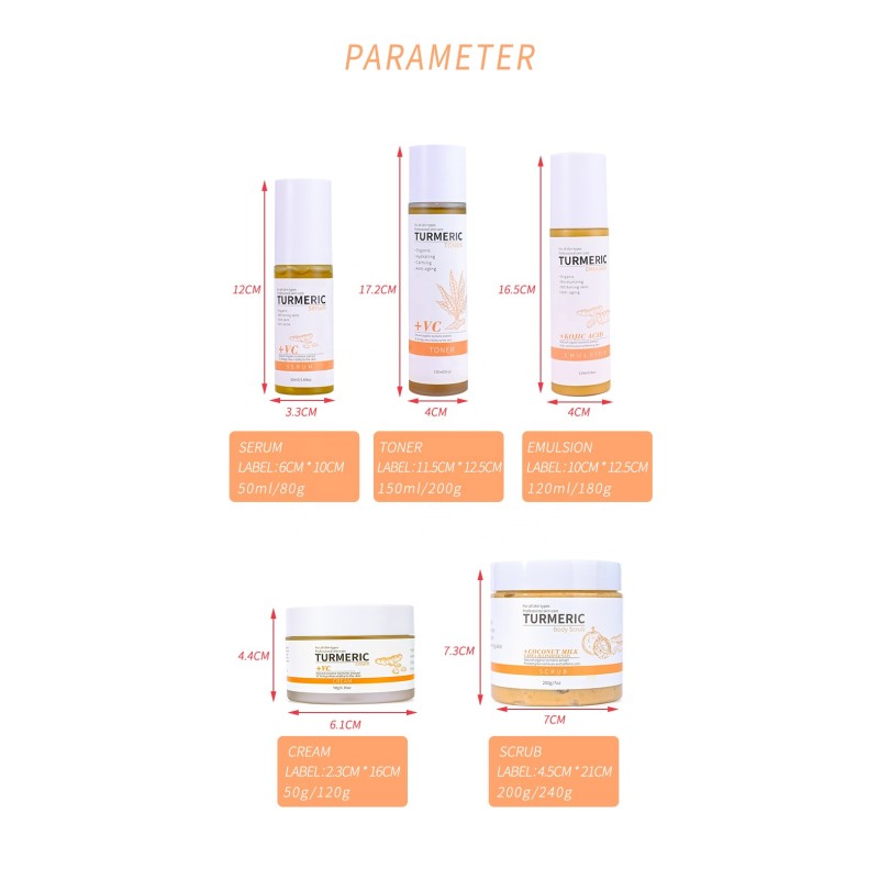 Organic Gift Set Factory - KOUNISH Turmeric Skincare Whitening