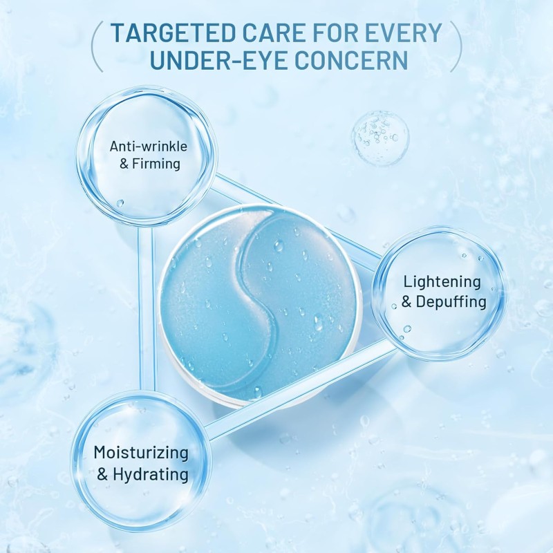 Hyaluronic Acid Eye Mask Factory - 60pcs Blue Patches Dark Circle