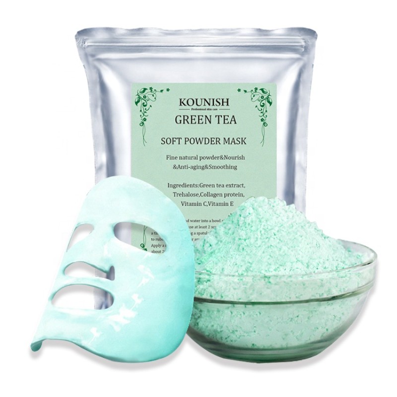 Green Tea Mask Factory - Private Label Organic Clay Modeling