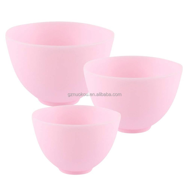 Silicone Bowls Supplier - KOUNISH 4PCS Mixing Cosmetic Tools