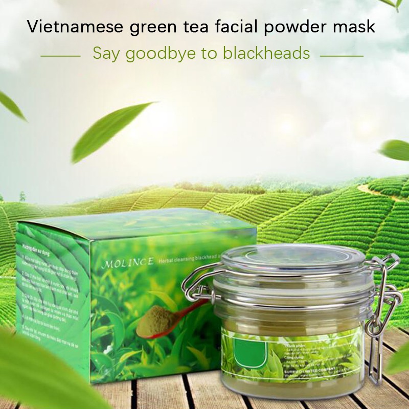 Green Tea Mask Factory - Vietnam Herbal Powder Blackhead Acne