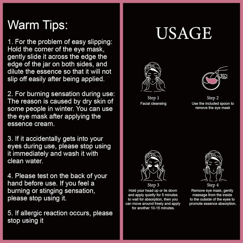 Caffeine Eye Mask Supplier - 60 Pcs Hyaluronic Acid Gel