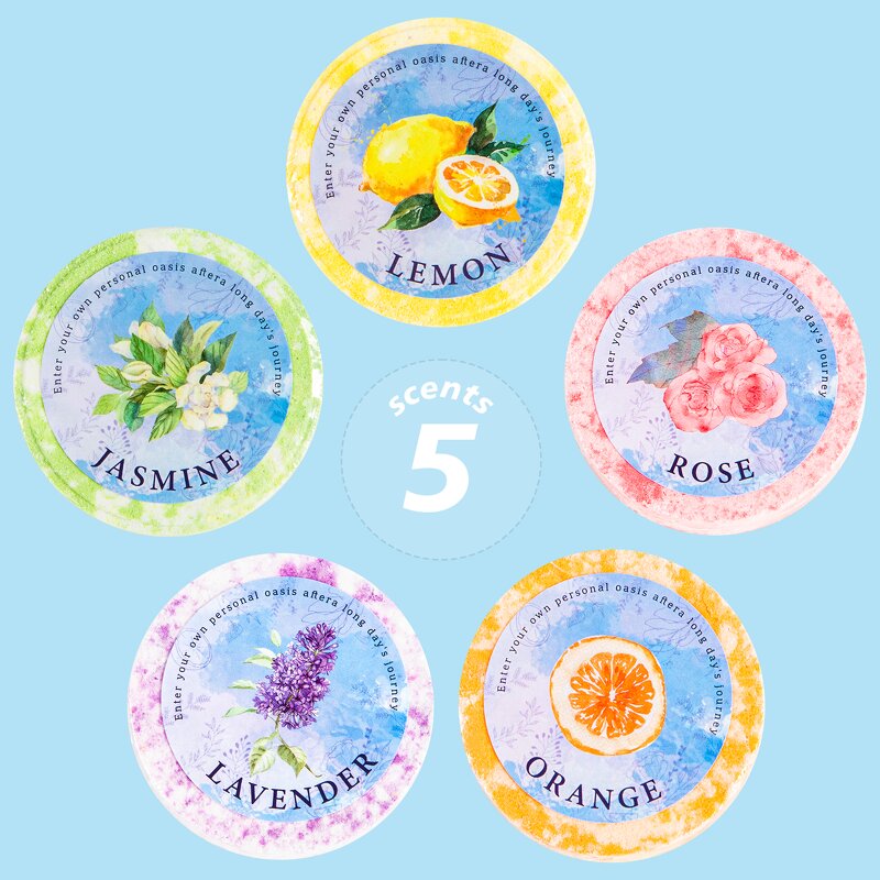 Shower Bombs Manufacturer - Stress Relief Essential for Home & Travel with Multiple Skin-Nurturing Flavors