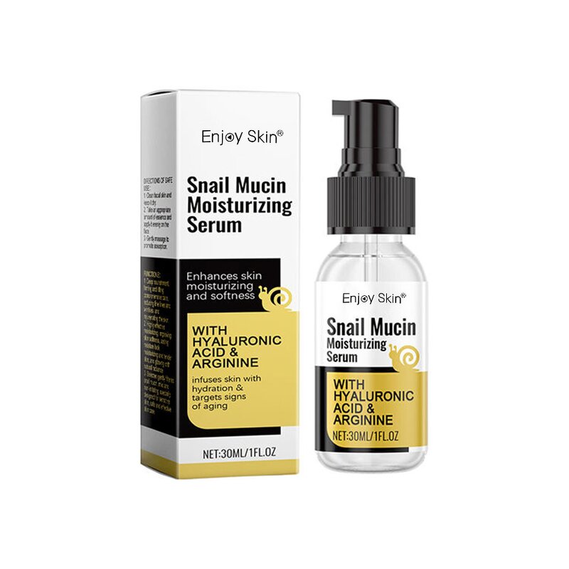 Organic Snail Mucin Facial Serum - 30ml Anti-Wrinkle Skin Repair Moisturizer