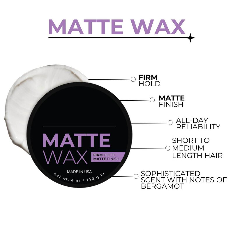 Men's Pomade Manufacturer - 2oz Travel Size, Water-Based Firm Hold with Matte Finish